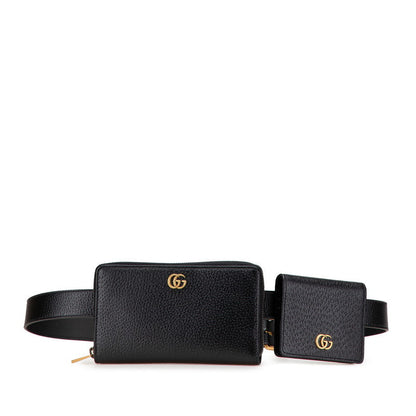 グッチ GGマーモント レザー 2way ベルトバッグ