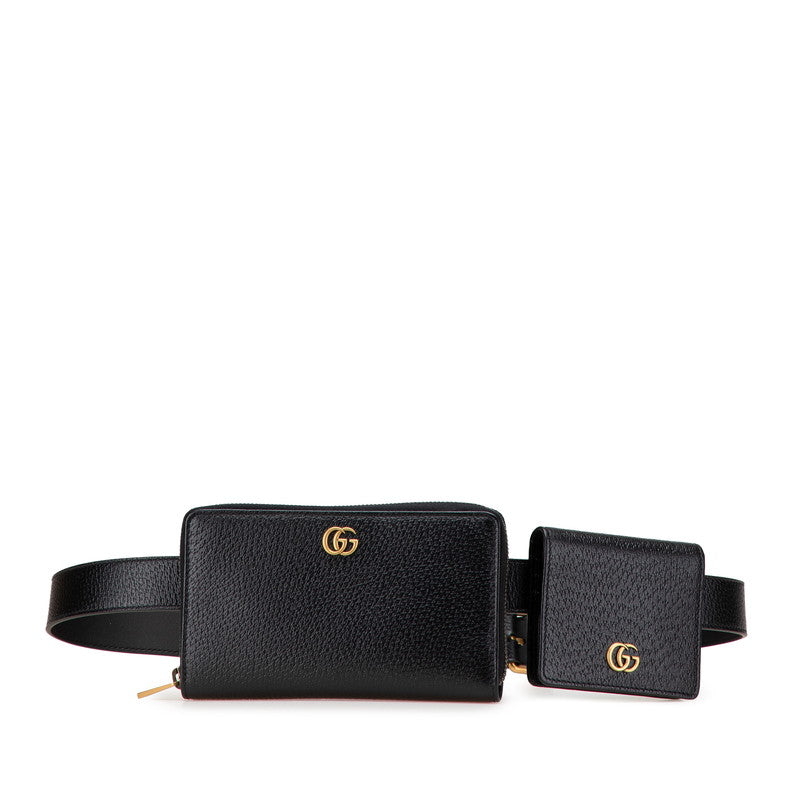 グッチ GGマーモント レザー 2way ベルトバッグ