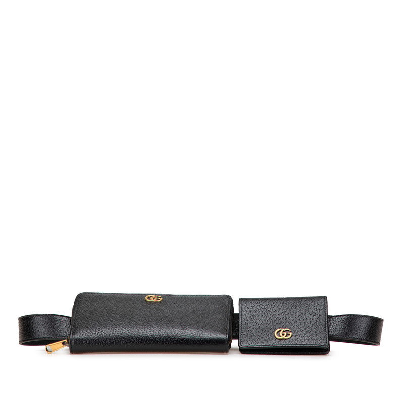 グッチ GGマーモント レザー 2way ベルトバッグ