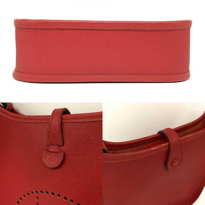 エルメス エヴリン TPM レザー ショルダーバッグ レッド