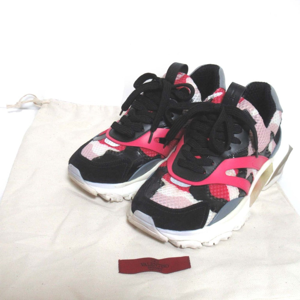 ヴァレンティノ Garavani TRK93W2 Mesh Leather Sneakers