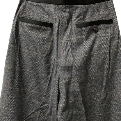 CINOH グレンチェックワイドパンツ