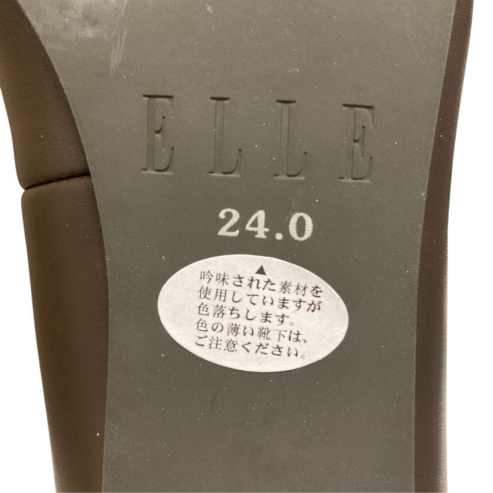 エル レザーパンプス