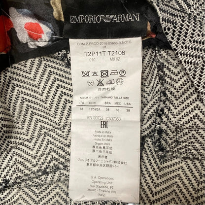 エンポリオアルマーニ ヘリンボーンタックパンツ