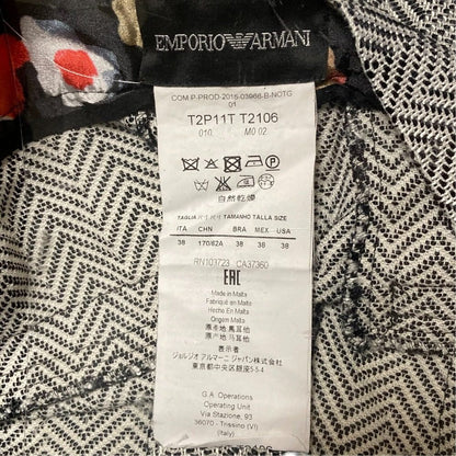 エンポリオアルマーニ ヘリンボーンタックパンツ