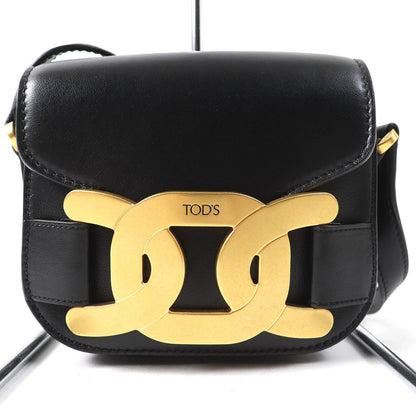 トッズ KATE ミニ ロゴ エンボス レザー ショルダー バッグ