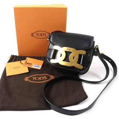 トッズ KATE ミニ ロゴ エンボス レザー ショルダー バッグ