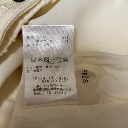 デプレ ウールフランネルセミワイドパンツ