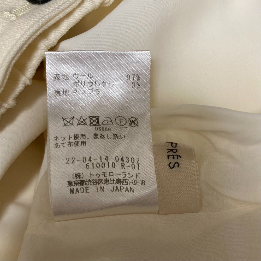 デプレ ウールフランネルセミワイドパンツ