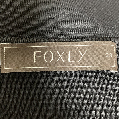 FOXEY ストレッチラウンドネックカーディガン
