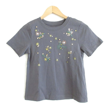 Lily Brown CANDY STOCK ビジューエンブロイダリーTシャツ