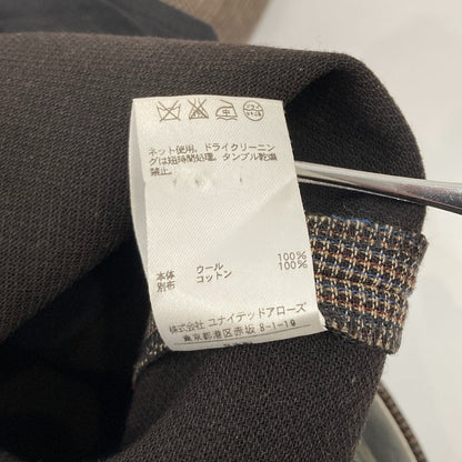 ドゥロワー ウール チェックパンツ