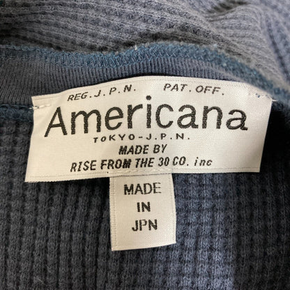 AMERICANA バックヘンリーネック サーマル カットソー