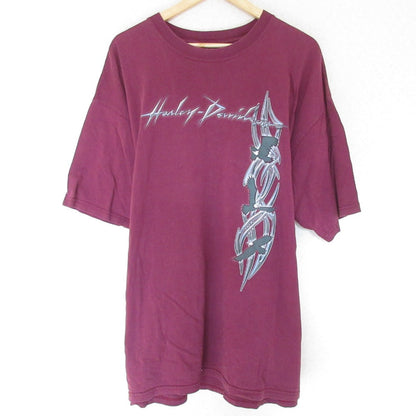 HARLEY DAVIDSON ロゴプリント コットンTシャツ