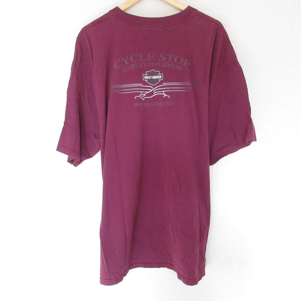 HARLEY DAVIDSON ロゴプリント コットンTシャツ