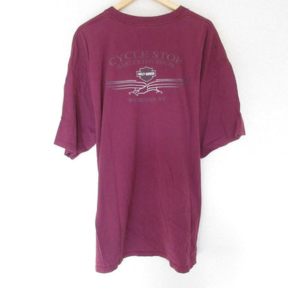 HARLEY DAVIDSON ロゴプリント コットンTシャツ