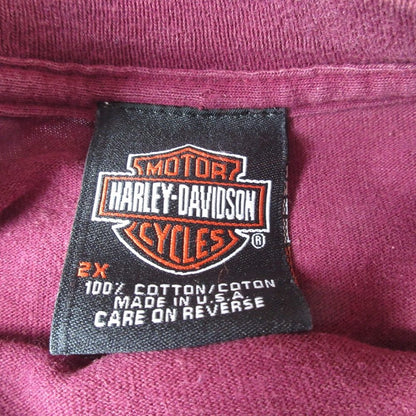 HARLEY DAVIDSON ロゴプリント コットンTシャツ