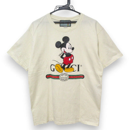 グッチ ディズニーコラボ ロゴプリント コットン Tシャツ