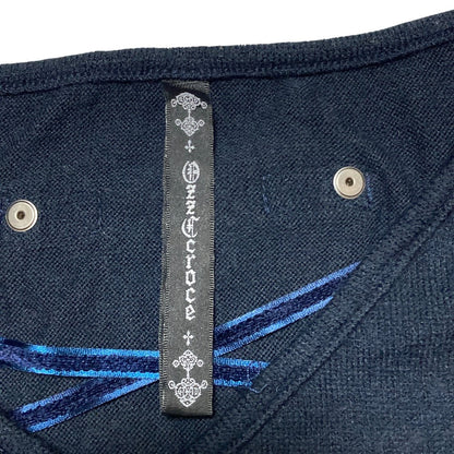 オッズクローチェ 龍刺繍ニットカットソー