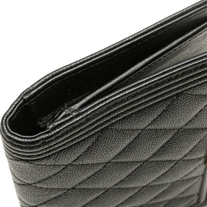 シャネル ボーイ シャネル キャビア ロング財布