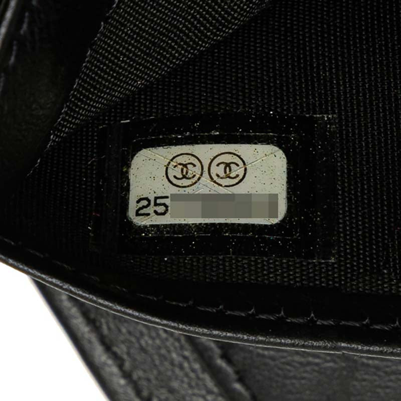 シャネル ボーイ シャネル キャビア ロング財布