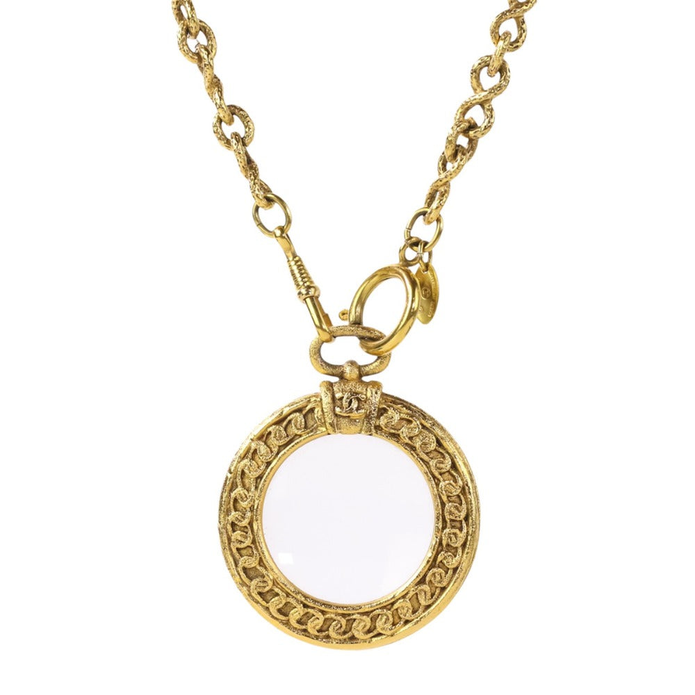 Chanel Coco Mark Loupe Necklace Pendant