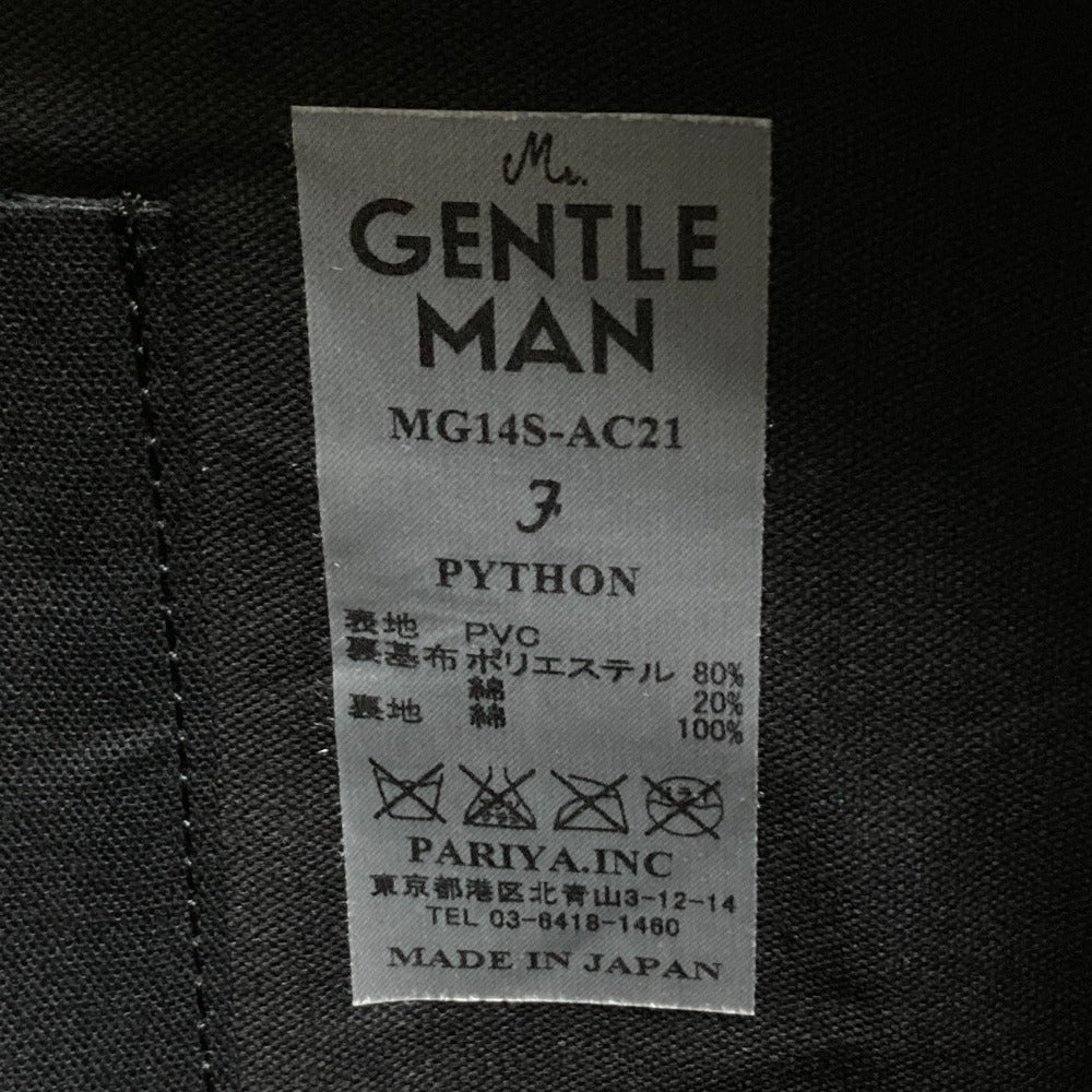 MR.GENTLEMAN パイソン プリント クラッチ バッグ