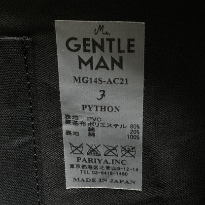 MR.GENTLEMAN パイソン プリント クラッチ バッグ