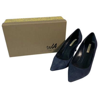 ファビオルスコーニ スエードポインテッドトゥパンプス