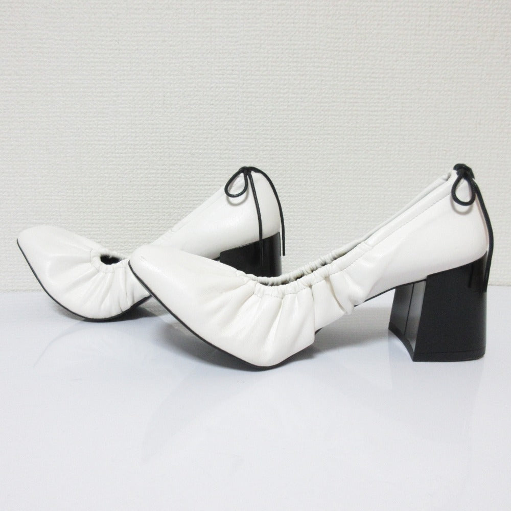 Patou レザー ドローストリング パンプス
