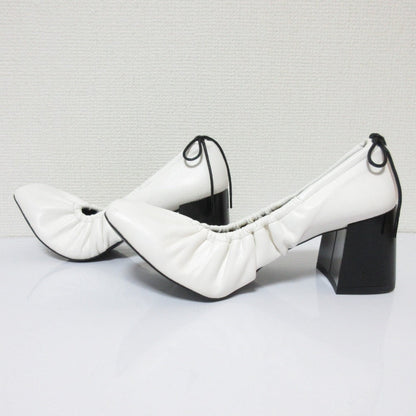 Patou レザー ドローストリング パンプス