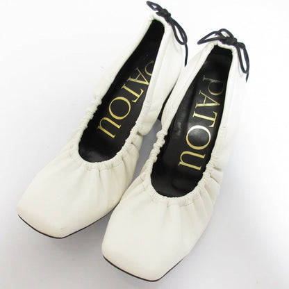 Patou レザー ドローストリング パンプス