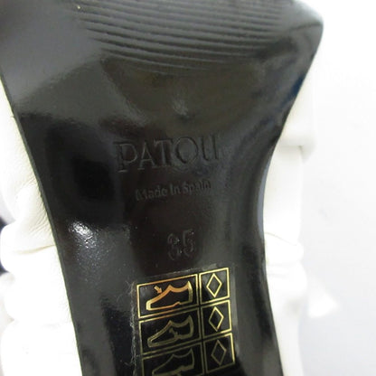 Patou レザー ドローストリング パンプス