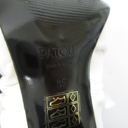 Patou レザー ドローストリング パンプス