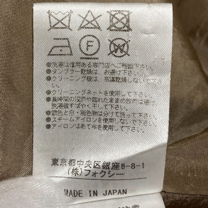 FOXEY ウールシルクノースリーブワンピース
