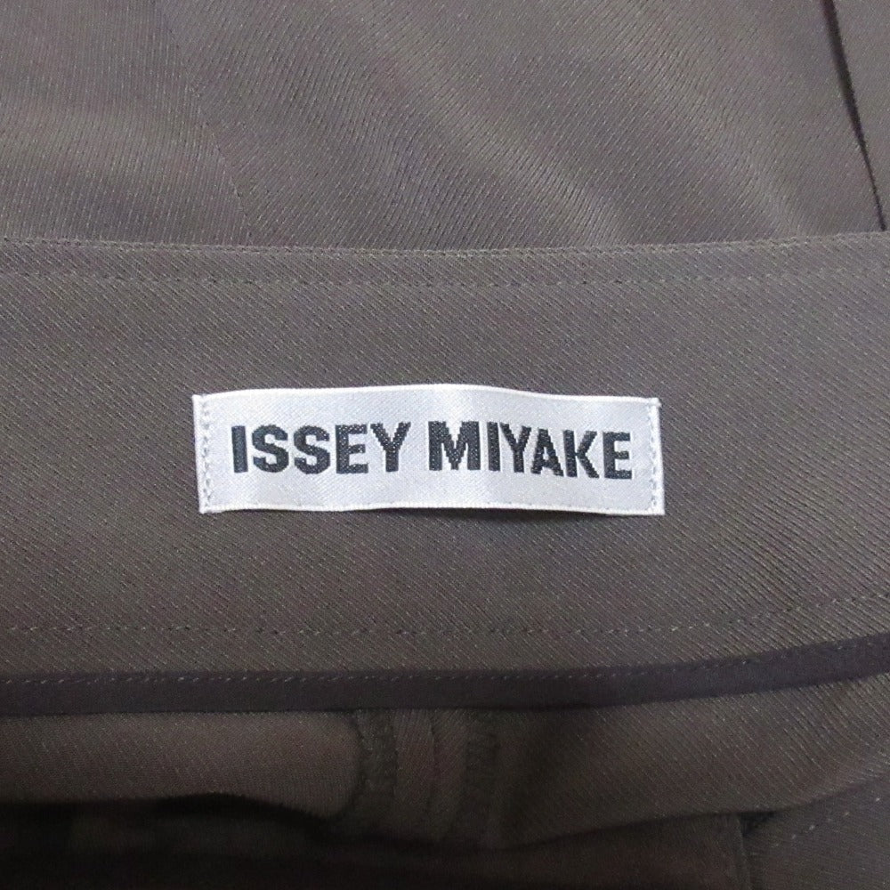ISSEY MIYAKE センタープリーツ ワイドパンツ
