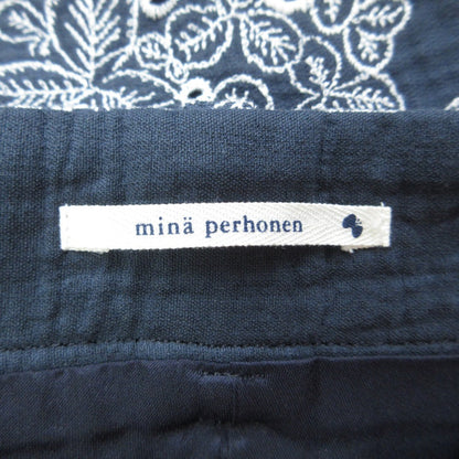mina perhonen sometimes lucky コットン刺繍クロップドパンツ
