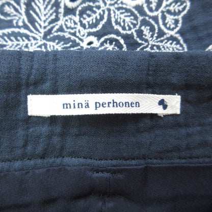 mina perhonen sometimes lucky コットン刺繍クロップドパンツ