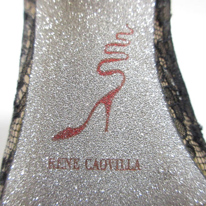 Rene Caovilla レース フェイク パール パンプス