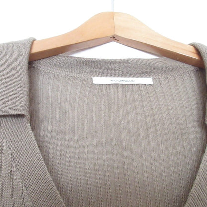 ミディウミソリッド rib stitch ロングカーディガン