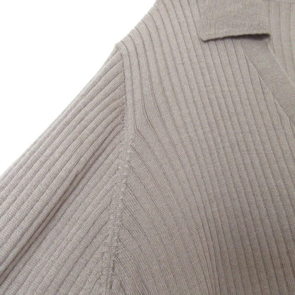 ミディウミソリッド rib stitch ロングカーディガン
