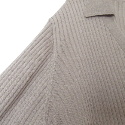ミディウミソリッド rib stitch ロングカーディガン