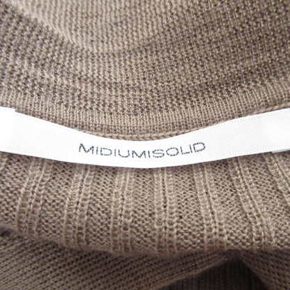 ミディウミソリッド rib stitch ロングカーディガン