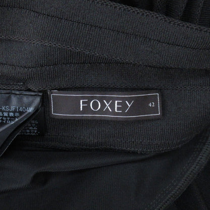 FOXEY プリーツ ニット カーディガン