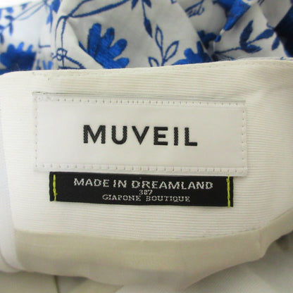 MUVEIL フラワー ジャカード ロング スカート