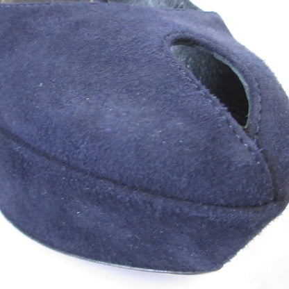 セルジオ ロッシ スエード プラットフォーム パンプス
