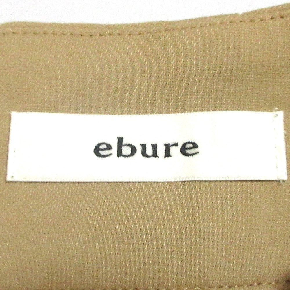 ebure ハイ ウエスト ベルト付き テーパード パンツ