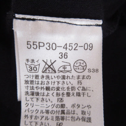ブルーレーベルクレストブリッジ ロゴ裏地チェック七分袖カットソー