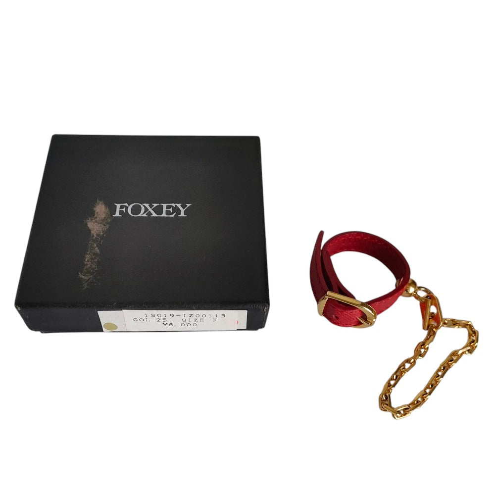 FOXEY レザー グローブホルダー チャーム