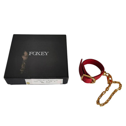 FOXEY レザー グローブホルダー チャーム